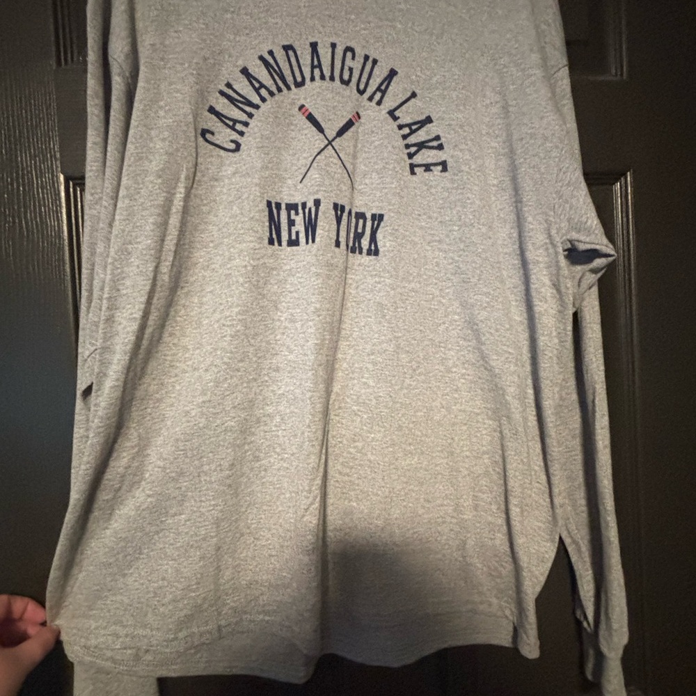 Gray Long Sleeve - Canandaigua Lake NY